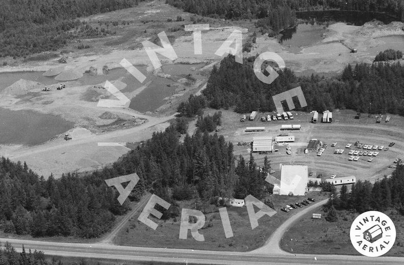 Evergreen Drive-In Theatre - Vintage Aerial
